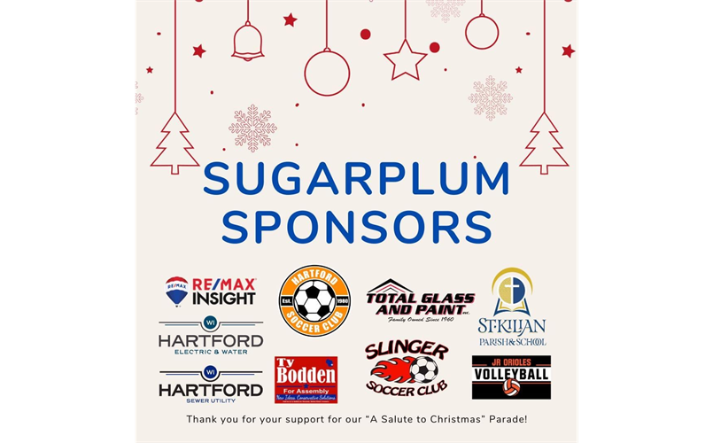 A HUGE thank you to all sponsors of the Hartford Christmas Parade!